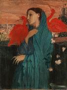 Young Woman with Ibis